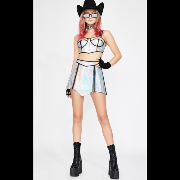 Dolls Kill Other - Dolls Kill Club Exx Chrome Opulent Hologram LAST 1